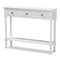 Baxton Studio Calvin White Finished Wood 3-Drawer Entryway Console Table 165-10697 - alternate 1